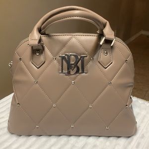 Badgley Mischka Big Quilted Dome with Studs Bag